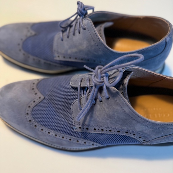 Cole Haan BLUE SUEDE GRAND WINGTIP - Picture 4 of 7